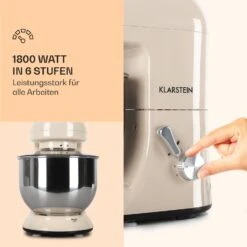 Bella Küchenmaschine 2000 W / 2,7 PS 5 Ltr Edelstahl BPA-frei -Angebote Küchenmaschinen Store 10008232 de 0003 logo