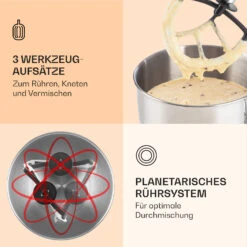 Bella Küchenmaschine 2000 W / 2,7 PS 5 Ltr Edelstahl BPA-frei -Angebote Küchenmaschinen Store 10008232 de 0004 logo