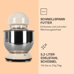 Bella Küchenmaschine 2000 W / 2,7 PS 5 Ltr Edelstahl BPA-frei -Angebote Küchenmaschinen Store 10008232 de 0005 logo