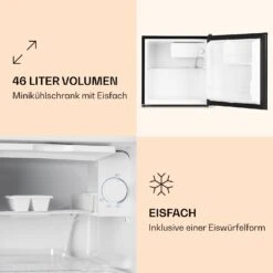 KS50-A Mini-Kühlschrank 46 Liter Mit Eisfach 41 DB 9 KS50-A Mini-Kühlschrank 46 Liter Mit Eisfach 41 DB -Angebote Küchenmaschinen Store 10010814 de 0002 logo