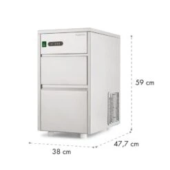 Powericer XL Eiswürfelmaschine Industrie 145W 20 Kg/d 3,5 Kg Behälter -Angebote Küchenmaschinen Store 10013323 yy 0010 logo Klarstein Powericer XL Ice Maker