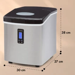 Mr. Black-Frost Eismaschine 150W Edelstahl Schwarz 15kg -Angebote Küchenmaschinen Store 10020109 yy 0011 dimensions