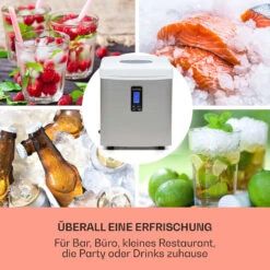Mr. Silver-Frost Eismaschine 150W Edelstahl Weiß 15kg -Angebote Küchenmaschinen Store 10020110 de 0003 usp