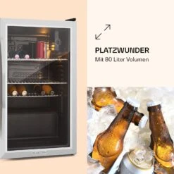 Beersafe XXL Kühlschrank 80 Liter 3 Böden Panoramaglastür Edelstahl -Angebote Küchenmaschinen Store 10027673 de 0004 logo