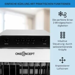 Carribean Blue 3-in-1 Luftkühler 402 M3/h 70 W 4 Ltr Oszillation Mobil 13 Carribean Blue 3-in-1 Luftkühler 402 M3/h 70 W 4 Ltr Oszillation Mobil -Angebote Küchenmaschinen Store 10028181 de 0004 usp