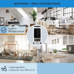 Carribean Blue 3-in-1 Luftkühler 402 M3/h 70 W 4 Ltr Oszillation Mobil 14 Carribean Blue 3-in-1 Luftkühler 402 M3/h 70 W 4 Ltr Oszillation Mobil -Angebote Küchenmaschinen Store 10028181 de 0005 usp