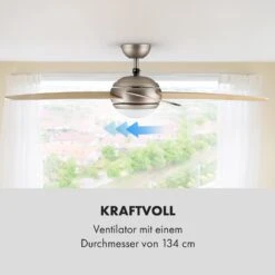 Bolero 2-in-1-Deckenventilator Leuchte 55W 10212m³/h Fernbedienung 14 Bolero 2-in-1-Deckenventilator Leuchte 55W 10212m³/h Fernbedienung -Angebote Küchenmaschinen Store 10028291 de 0005 logo