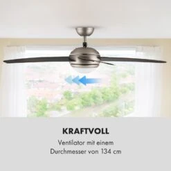 Bolero 2-in-1-Deckenventilator Leuchte 55W 10212 M³/h Fernbedienung -Angebote Küchenmaschinen Store 10028292 de 0005 logo