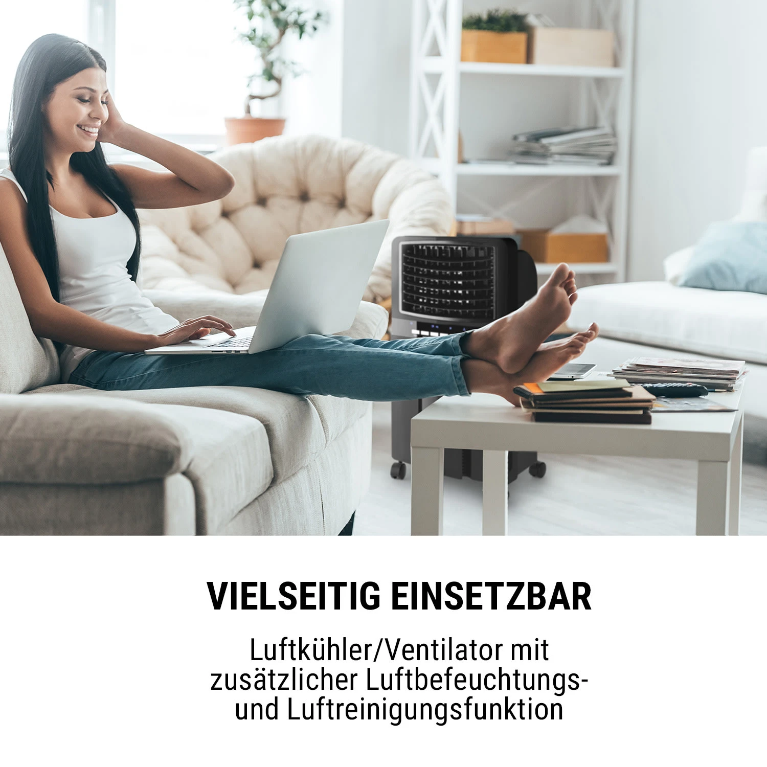 Baltic Black 3-in-1 Luftkühler 360 M³/h 65 W 6 Ltr Fernbedienung Mobil 6 Baltic Black 3-in-1 Luftkühler 360 M³/h 65 W 6 Ltr Fernbedienung Mobil – Bild 4