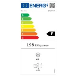 Garfield XL Gefrierschrank 4-Sterne 69L 80W Betriebsgeräusch: 41 DB -Angebote Küchenmaschinen Store 10029787 energy label