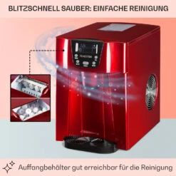 Ice Volcano 2G Eismaschine LED 12kg Je 24h 2l 6-12min Rot -Angebote Küchenmaschinen Store 10030849 DE 0005 usp