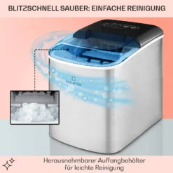 On-The-Rocks Eismaschine LED | 12kg Je 24h | 2.1l | Edelstahl Schwarz -Angebote Küchenmaschinen Store 10031372 de 0005 usp