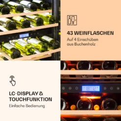 Vinovilla 43 Built-In Duo Weinkühlschrank 2 Zonen 129l 43 Fl Glastür 14 Vinovilla 43 Built-In Duo Weinkühlschrank 2 Zonen 129l 43 Fl Glastür -Angebote Küchenmaschinen Store 10032031 de 0005 logo