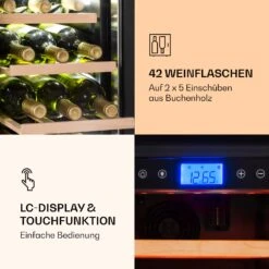 Vinovilla 42 Twin Built-In Duo Weinkühlschrank 2 Zonen 126l 42 Fl Glas -Angebote Küchenmaschinen Store 10032032 de 0005 logo