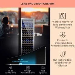 Vinovilla Grande 165 Built-in Uno Weinkühlschrank 425l 165Fl. Glastür -Angebote Küchenmaschinen Store 10032033 de 0004 usp