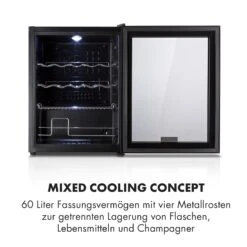 Beersafe XL Onyx Kühlschrank 60 Liter 4 Böden Panoramaglastür -Angebote Küchenmaschinen Store 10032871 de 0004 logo