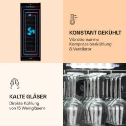 Bellevin 62 Weinkühlschrank 56 Flaschen 5-20°C EEC G -Angebote Küchenmaschinen Store 10032923 de 0005 logo