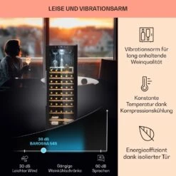 Barossa 54 Uno Weinkühlschrank 155 L 54 Flaschen Glastür Touch LED 13 Barossa 54 Uno Weinkühlschrank 155 L 54 Flaschen Glastür Touch LED -Angebote Küchenmaschinen Store 10032925 de 0004 usp