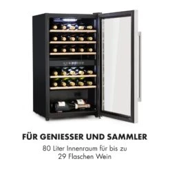 Vinamour 29 Duo Weinkühlschrank 2 Zonen 80L/29 Flaschen 5-22°C Touch -Angebote Küchenmaschinen Store 10033083 de 0003 logo