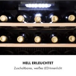 Vinamour 29 Duo Weinkühlschrank 2 Zonen 80L/29 Flaschen 5-22°C Touch -Angebote Küchenmaschinen Store 10033083 de 0008 logo