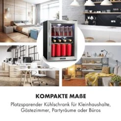 Beersafe M Kühlschrank 33 Liter 2 Böden Panoramaglastür Edelstahl -Angebote Küchenmaschinen Store 10033119 de 0003 logo