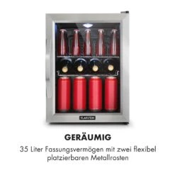 Beersafe M Kühlschrank 33 Liter 2 Böden Panoramaglastür Edelstahl -Angebote Küchenmaschinen Store 10033119 de 0004 logo