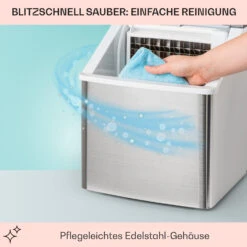 Clearcube Eiswürfelmaschine Klareis 13kg/24h Edelstahl Schwarz -Angebote Küchenmaschinen Store 10033350 de 0005 usp