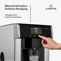 Eiszeit Eiswürfelmaschine Edelstahl 3 Eiswürfelgrößen Silber -Angebote Küchenmaschinen Store 10033478 de 0006 usp