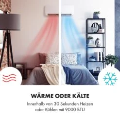 Windwaker Split-Klimaanlage 9.000 BTU/2,7 KW Luftdurchsatz 600m³/h -Angebote Küchenmaschinen Store 10033482 de 0003 logo