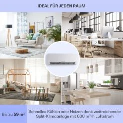 Windwaker Split-Klimaanlage 12.000 BTU/3,6 KW Luftdurchsatz 600m³/h -Angebote Küchenmaschinen Store 10033483 de 0005 usp