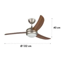 El Paso 2-in-1 Ventilator & Deckenlampe Ø132 Cm 10.344 M³/h 49 DB -Angebote Küchenmaschinen Store 10033494 yy 0007 logo