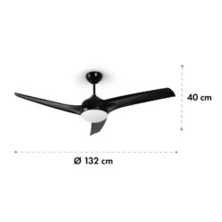 Klarstein Figo Deckenventilator 2-in-1 Mit Deckenleuchte Ø 132 Cm -Angebote Küchenmaschinen Store 10033505 yy 0007 logo Klarstein Figo Deckenventilator 52 schwarz