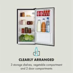 Feldberg Kühlschrank A+ 90 Liter MirageCool Concept Holzdesign Schwarz -Angebote Küchenmaschinen Store 10033594 uk 0005 logo Klarstein Feldberg Kuehlschrank Holzdesign schwarz