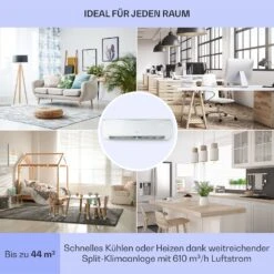 Windwaker Eco Split-Klimaanlage 9.000 BTU/2,7 KW Luftdurchsatz 610 M³/h Max. A++ -Angebote Küchenmaschinen Store 10033600 de 0005 usp