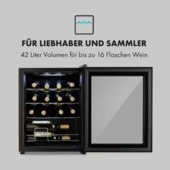 Shiraz 16 Uno Weinkühlschrank 42l Touch-Bedienfeld 131W 5-18°C -Angebote Küchenmaschinen Store 10033622 de 0004 logo