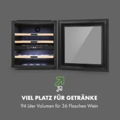 Vinsider 36 Weinkühlschrank 2 Kühlzonen 5-22°C 85l Edelstahl -Angebote Küchenmaschinen Store 10033682 de 0004 logo