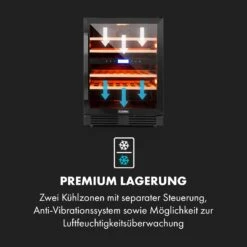 Vinovilla 43 Built-In Duo Onyx Weinkühlschrank 129l 43 Fl. 2 Zonen -Angebote Küchenmaschinen Store 10034155 de 0006 logo