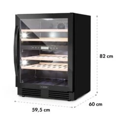 Vinovilla 43 Built-In Duo Onyx Weinkühlschrank 129l 43 Fl. 2 Zonen -Angebote Küchenmaschinen Store 10034155 yy 0009 logo Klarstein Vinovilla Onyx 43 Weinkuehlschrank black reedit