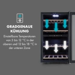 Vinamour 45 DuoWeinkühlschrank 2 Zonen 118 Ltr / 45 Fl 5-18 °C -Angebote Küchenmaschinen Store 10034216 de 0005 logo