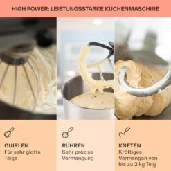 Bella Elegance Küchenmaschine 2000 W 2,7 PS 5,2 Ltr Edelstahl BPA-frei -Angebote Küchenmaschinen Store 10034364 de 0002 usp