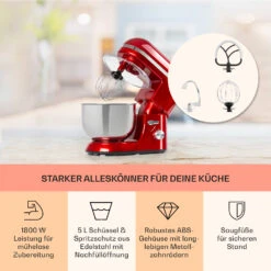 Bella Elegance Küchenmaschine 2000 W 2,7 PS 5,2 Ltr Edelstahl BPA-frei -Angebote Küchenmaschinen Store 10034364 de 0003 usp