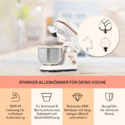 Bella Elegance Küchenmaschine 2000W/2,7PS/5,2 Ltr Edelstahl BPA-frei -Angebote Küchenmaschinen Store 10034365 de 0003 usp