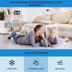 Freshboxx 3-in-1 Luftkühler 65 W 360 M³/h 6 Liter 2 Kühlakkus Mobil -Angebote Küchenmaschinen Store 10034629 de 0003 usp