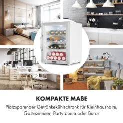 Beersafe XL Crystal White Kühlschrank 60 Liter 4 Böden Panoramaglastür Edelstahl -Angebote Küchenmaschinen Store 10034892 de 0002 logo
