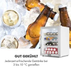 Beersafe XL Crystal White Kühlschrank 60 Liter 4 Böden Panoramaglastür Edelstahl -Angebote Küchenmaschinen Store 10034892 de 0005 logo