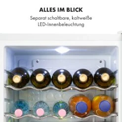 Beersafe XL Crystal White Kühlschrank 60 Liter 4 Böden Panoramaglastür Edelstahl -Angebote Küchenmaschinen Store 10034892 de 0006 logo