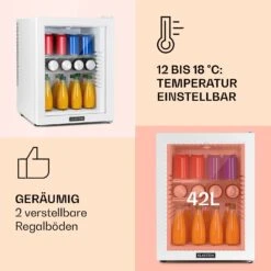 Brooklyn 42 Mini-Kühlschrank Glastür LED Ablage -Angebote Küchenmaschinen Store 10035227 de 0004 usp