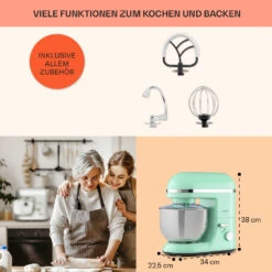 Bella Elegance Küchenmaschine 2000W 2,7PS 5,2 Ltr Edelstahl BPA-frei 13 Bella Elegance Küchenmaschine 2000W 2,7PS 5,2 Ltr Edelstahl BPA-frei -Angebote Küchenmaschinen Store 10035520 de 0005 usp