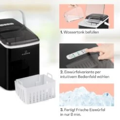 Arctic Porter Eiswürfelmaschine Bullet-Eis 12kg/24h Edelstahl -Angebote Küchenmaschinen Store 10035553 de 0004 usp