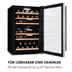 Vinamour 37 Duo Weinkühlschrank 2 Kühlzonen 112 Liter 37 Flaschen -Angebote Küchenmaschinen Store 10035663 de 0003 logo